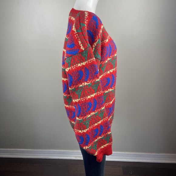 vintage Retro mark shale Scotland Wool Hand Loom knit sweater pullover crewneck - Picture 4 of 9